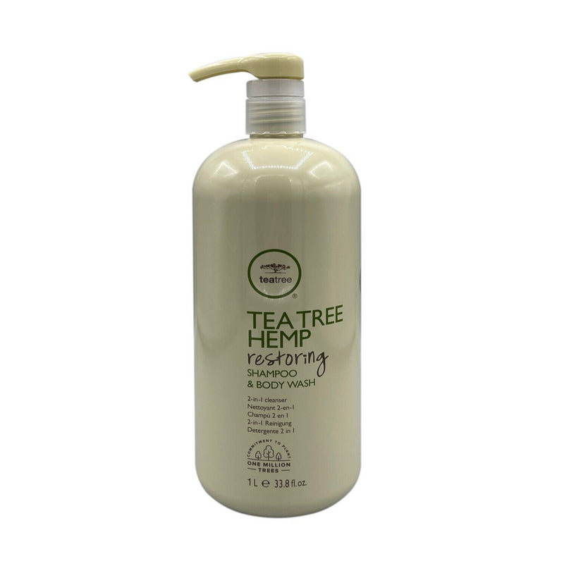 Paul Mitchell Tea Tree Hemp Restoring Shampoo & Body Wash - 33.8 fl oz (1000 ml)