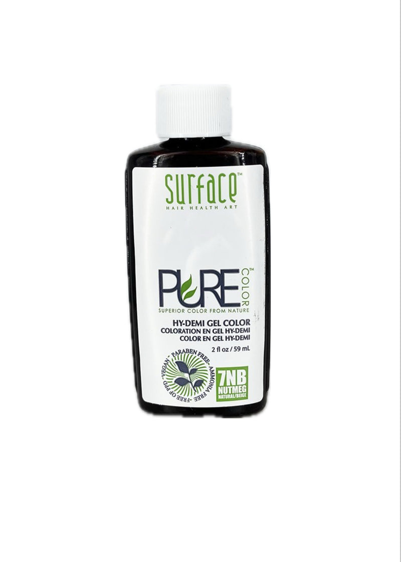 Surface PURE COLOR Hy-Demi Gel Color - 2 fl oz (59 ml) - 7NB NATURAL BEIGE - NUTMEG