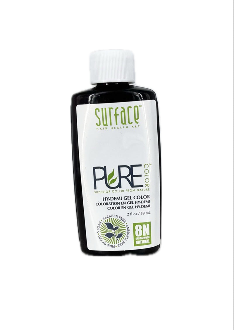 Surface PURE COLOR Hy-Demi Gel Color - 2 fl oz (59 ml) - 8N NATURAL - SANDALWOOD