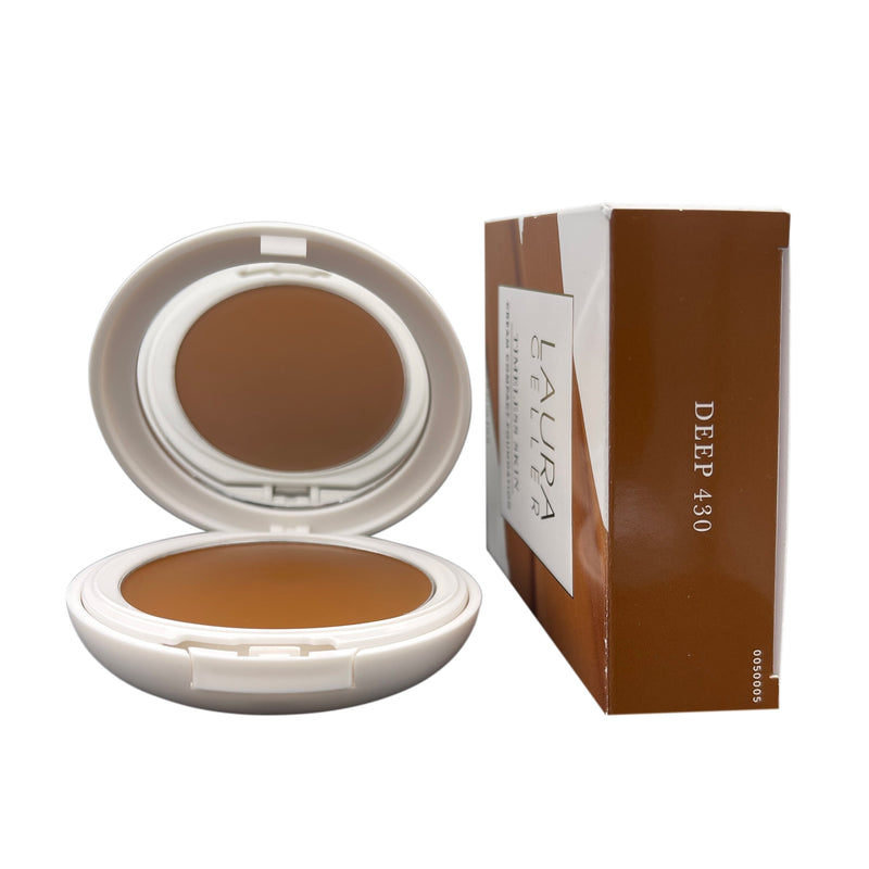 Laura Geller Timeless Skin Cream Compact Foundation 0.42 oz (12 g) - DEEP 430