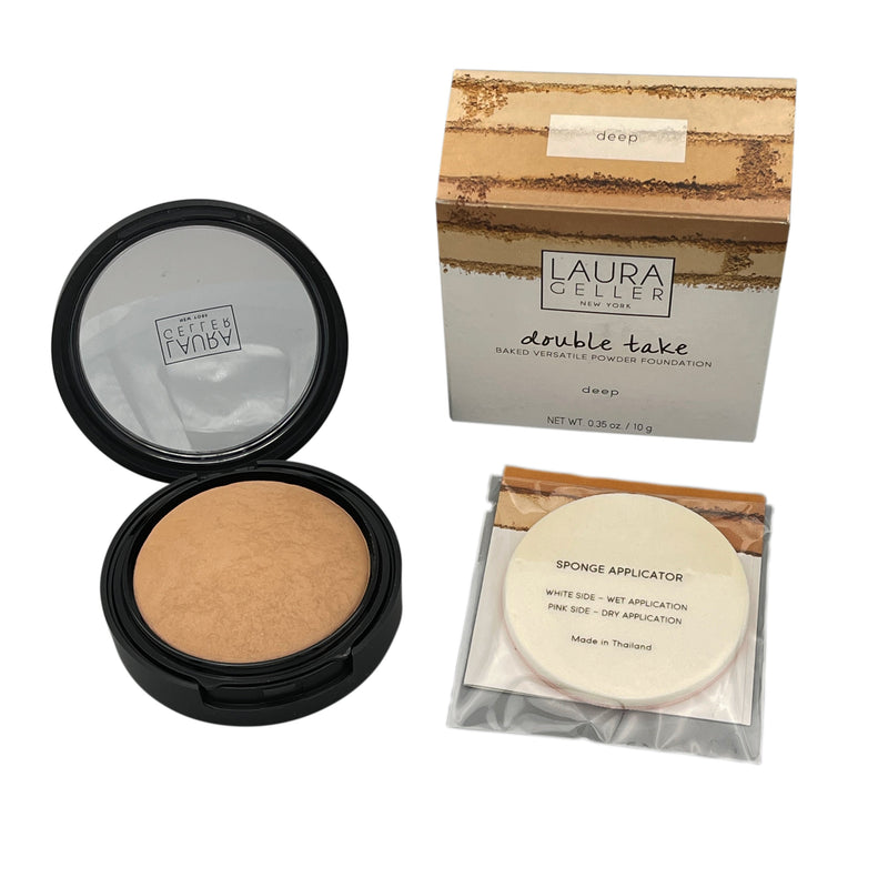 Laura Geller Baked Double Take Powder Foundation 0.35 oz (10 g) - DEEP