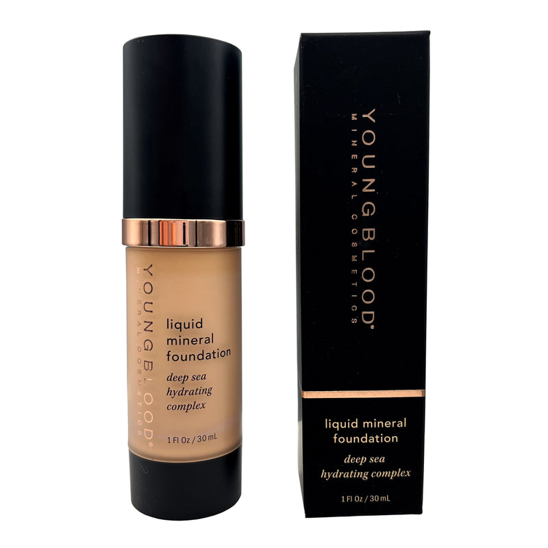 Youngblood Liquid Mineral Foundation Deep Sea Hydrating Complex 1 fl oz - Pebble