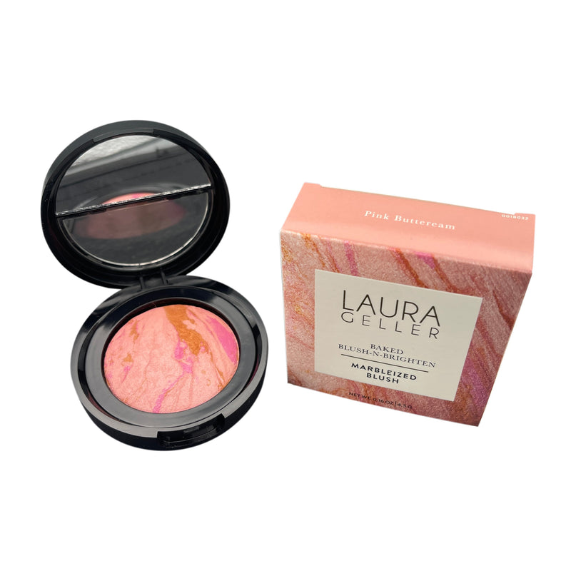 Laura Geller Baked Blush-N-Brighten Marbleized Blush 4.5 g - PINK BUTTERCREAM