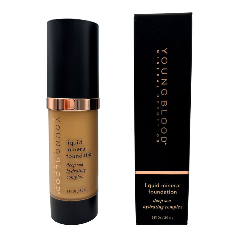 Youngblood Liquid Mineral Foundation Deep Sea Hydrating Complex 1oz Tahitian Sun